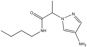 2-(4-amino-1H-pyrazol-1-yl)-N-butylpropanamide Struktur