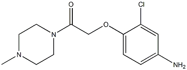 2-(4-amino-2-chlorophenoxy)-1-(4-methylpiperazin-1-yl)ethan-1-one Struktur