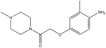 2-(4-amino-3-methylphenoxy)-1-(4-methylpiperazin-1-yl)ethan-1-one Struktur