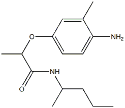 2-(4-amino-3-methylphenoxy)-N-(pentan-2-yl)propanamide Struktur