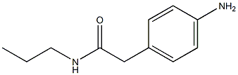 2-(4-aminophenyl)-N-propylacetamide Struktur