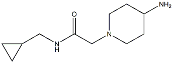 2-(4-aminopiperidin-1-yl)-N-(cyclopropylmethyl)acetamide Struktur