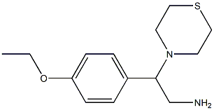 2-(4-ethoxyphenyl)-2-(thiomorpholin-4-yl)ethan-1-amine Struktur