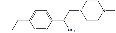 2-(4-methylpiperazin-1-yl)-1-(4-propylphenyl)ethanamine Struktur