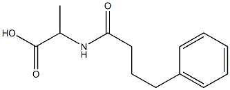 2-(4-phenylbutanamido)propanoic acid Struktur