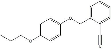 2-(4-propoxyphenoxymethyl)benzonitrile Struktur