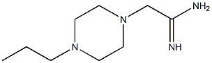 2-(4-propylpiperazin-1-yl)ethanimidamide Struktur