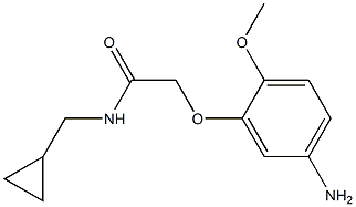 2-(5-amino-2-methoxyphenoxy)-N-(cyclopropylmethyl)acetamide Struktur