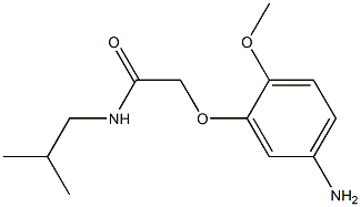 2-(5-amino-2-methoxyphenoxy)-N-isobutylacetamide Struktur