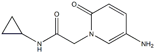 2-(5-amino-2-oxo-1,2-dihydropyridin-1-yl)-N-cyclopropylacetamide Struktur