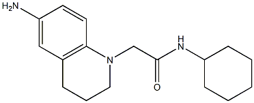 2-(6-amino-1,2,3,4-tetrahydroquinolin-1-yl)-N-cyclohexylacetamide Struktur