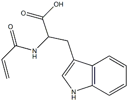 2-(acryloylamino)-3-(1H-indol-3-yl)propanoic acid Struktur