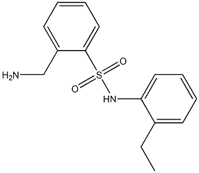 2-(aminomethyl)-N-(2-ethylphenyl)benzenesulfonamide Struktur