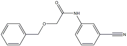 2-(benzyloxy)-N-(3-cyanophenyl)acetamide Struktur