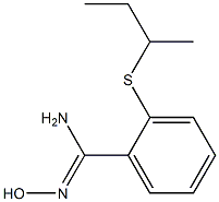 2-(butan-2-ylsulfanyl)-N'-hydroxybenzene-1-carboximidamide Struktur