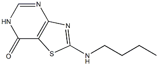 2-(butylamino)[1,3]thiazolo[4,5-d]pyrimidin-7(6H)-one Struktur