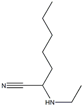 2-(ethylamino)heptanenitrile Struktur