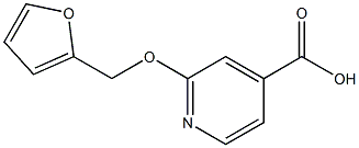 2-(furan-2-ylmethoxy)pyridine-4-carboxylic acid Struktur