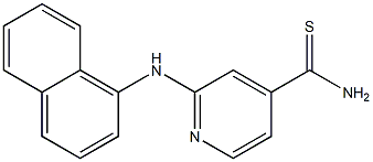 2-(naphthalen-1-ylamino)pyridine-4-carbothioamide Struktur