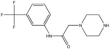 2-(piperazin-1-yl)-N-[3-(trifluoromethyl)phenyl]acetamide Struktur