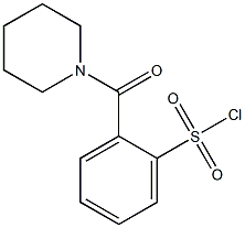 2-(piperidin-1-ylcarbonyl)benzene-1-sulfonyl chloride Struktur