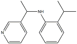 2-(propan-2-yl)-N-[1-(pyridin-3-yl)ethyl]aniline Struktur