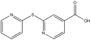 2-(pyridin-2-ylsulfanyl)pyridine-4-carboxylic acid Struktur