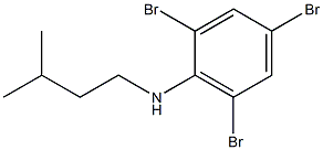 2,4,6-tribromo-N-(3-methylbutyl)aniline Struktur