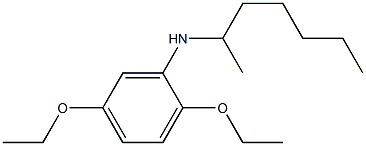 2,5-diethoxy-N-(heptan-2-yl)aniline Struktur