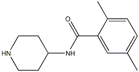 2,5-dimethyl-N-(piperidin-4-yl)benzamide Struktur