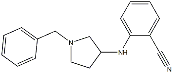 2-[(1-benzylpyrrolidin-3-yl)amino]benzonitrile Struktur