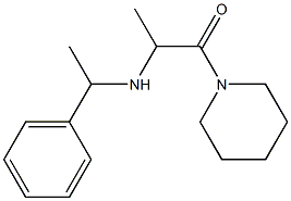 2-[(1-phenylethyl)amino]-1-(piperidin-1-yl)propan-1-one Struktur