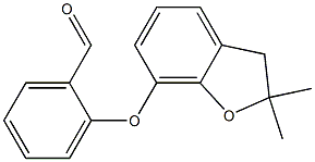 2-[(2,2-dimethyl-2,3-dihydro-1-benzofuran-7-yl)oxy]benzaldehyde Struktur