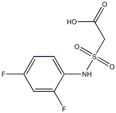 2-[(2,4-difluorophenyl)sulfamoyl]acetic acid Struktur