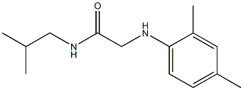 2-[(2,4-dimethylphenyl)amino]-N-(2-methylpropyl)acetamide Struktur