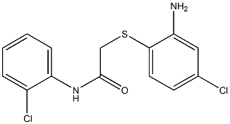 2-[(2-amino-4-chlorophenyl)sulfanyl]-N-(2-chlorophenyl)acetamide Struktur