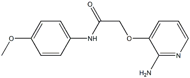 2-[(2-aminopyridin-3-yl)oxy]-N-(4-methoxyphenyl)acetamide Struktur