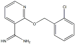 2-[(2-chlorobenzyl)oxy]pyridine-3-carboximidamide Struktur