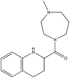 2-[(4-methyl-1,4-diazepan-1-yl)carbonyl]-1,2,3,4-tetrahydroquinoline Struktur