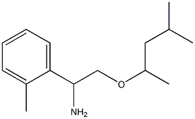 2-[(4-methylpentan-2-yl)oxy]-1-(2-methylphenyl)ethan-1-amine Struktur