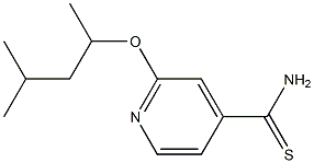 2-[(4-methylpentan-2-yl)oxy]pyridine-4-carbothioamide Struktur