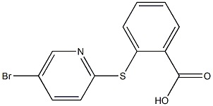 2-[(5-bromopyridin-2-yl)thio]benzoic acid Struktur