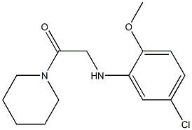 2-[(5-chloro-2-methoxyphenyl)amino]-1-(piperidin-1-yl)ethan-1-one Struktur