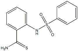 2-[(phenylsulfonyl)amino]benzenecarbothioamide Struktur