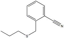 2-[(propylsulfanyl)methyl]benzonitrile Struktur