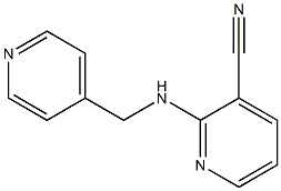 2-[(pyridin-4-ylmethyl)amino]pyridine-3-carbonitrile Struktur