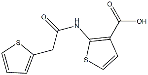 2-[(thien-2-ylacetyl)amino]thiophene-3-carboxylic acid Struktur