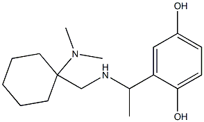 2-[1-({[1-(dimethylamino)cyclohexyl]methyl}amino)ethyl]benzene-1,4-diol Struktur