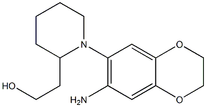 2-[1-(7-amino-2,3-dihydro-1,4-benzodioxin-6-yl)piperidin-2-yl]ethan-1-ol Struktur