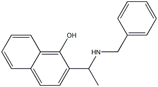 2-[1-(benzylamino)ethyl]naphthalen-1-ol Struktur